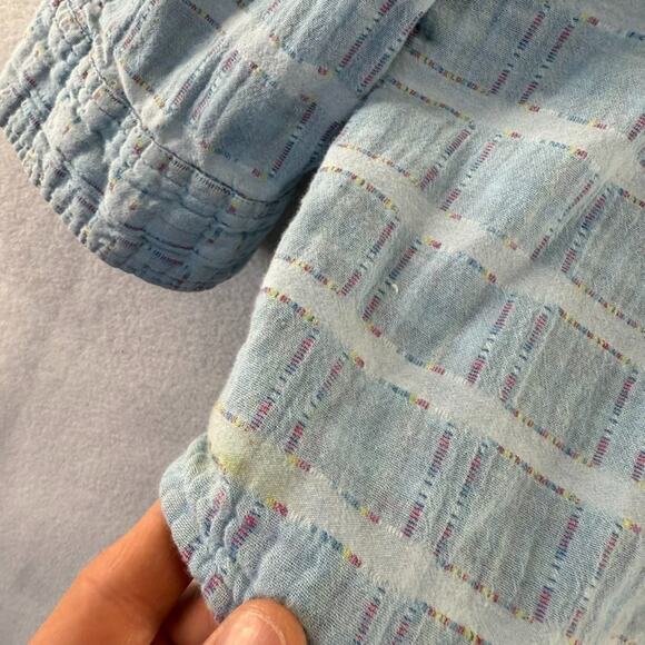 Carbon 2 Cobalt Shirt Men's 2XLT 2XL Tall Blue Textured Colorful Preppy Pockets - Picture 8 of 12